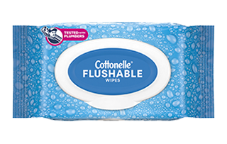 Cottonelle Flushable Wipes Pack